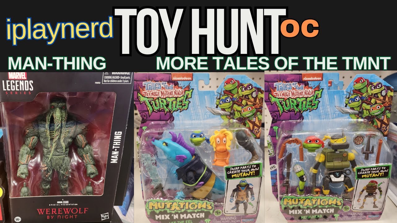 Toy Hunt OC #52 - More Tales of the Teenage Mutant Ninja Turtles and Marvel Legends Man-Thing