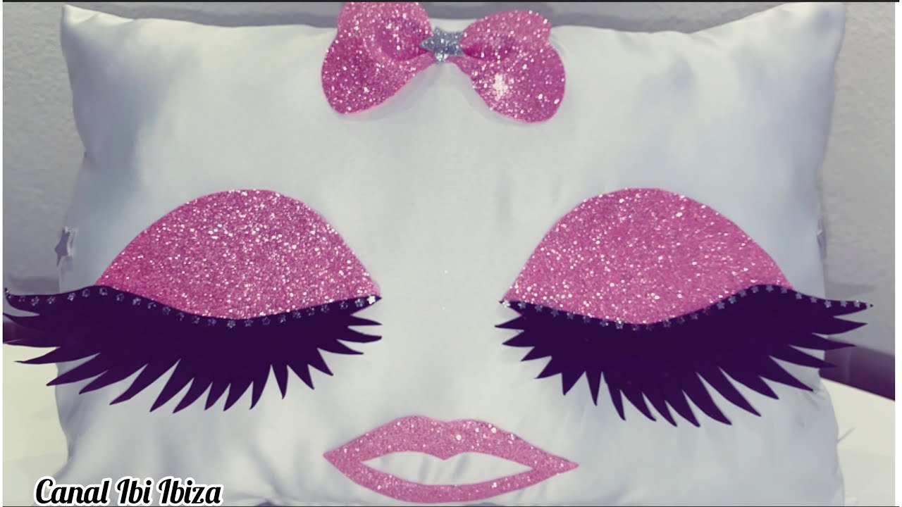 خطوات صنع وسادة الرموش لتزين الغرفة بنتك🎀
