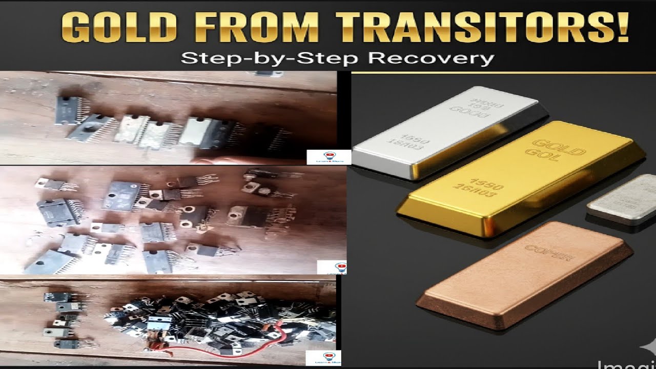 💰 e-Waste Profit: Extracting Gold, Silver, Copper & Palladium from Transistors