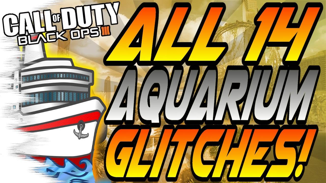 (6/19/16) ALL 14 WORKING AQUARIUM GLITCHES! - Unpatched Wallbreaches, Ledges, Spots (BO3 New Glitch)