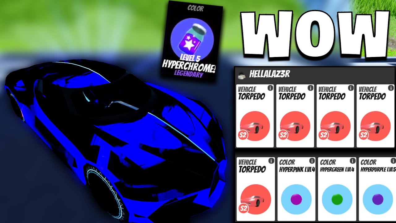 What People OFFER for LEVEL 5 BLUE HYPERCHROME in Roblox Jailbreak