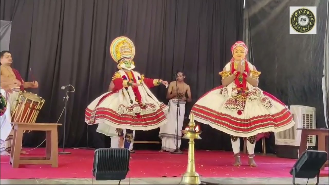 കാലകേയവധം കഥയിൽ ഇന്ദ്രൻ -മാതലി #kathakalisongs#kathakali padam #kathakalidance#kathakalibgm