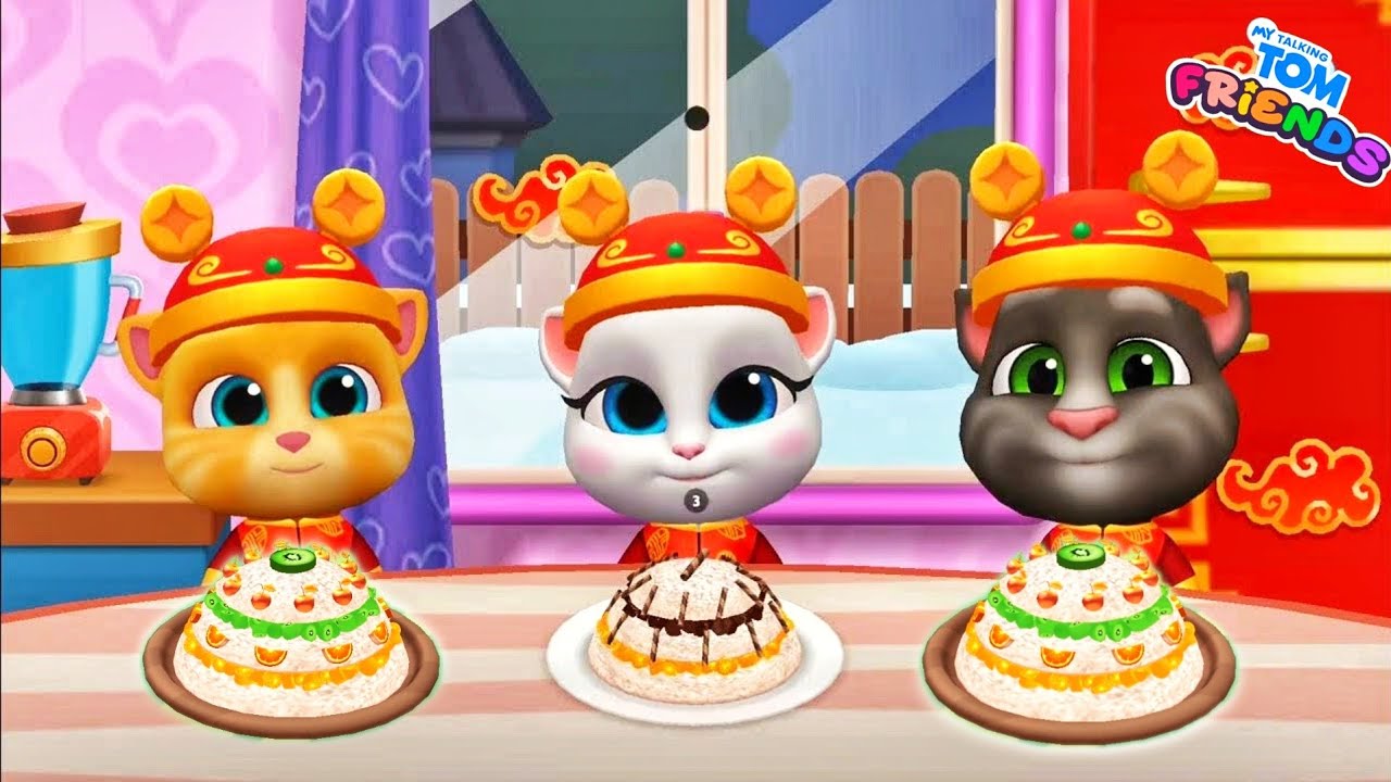 Make Eight Treasure Rice - My Talking Tom Friends Day 198 (Android/iOS)