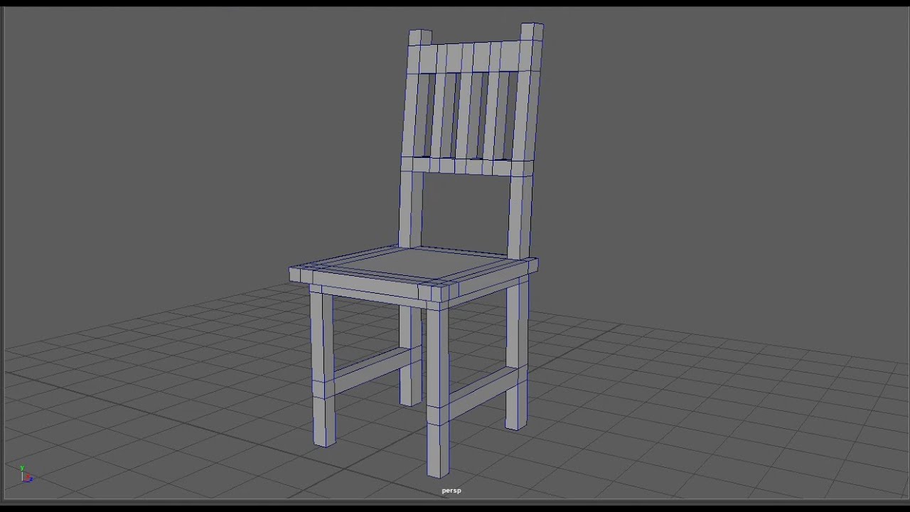 Maya 2020 Modeling Tutorial Chair     Turn CC on