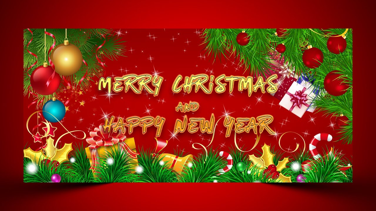 Christmas Banner Design | Photoshop Tutorial