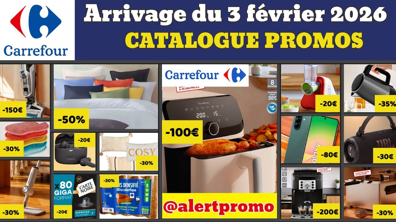 catalogue CARREFOUR Saint-Valentin du 3 février 2026 ✅ Arrivage maison linge 🔥 Promos deals pub
