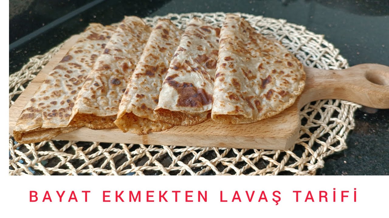 📢 İSRAF ETMEYİN DEĞERLENDİRİN‼️BAYAT EKMEKTEN ÇOK PRATİK LAVAŞ YAPIYORUZ👌 BAYAT EKMEK TARİFLERİ✔️