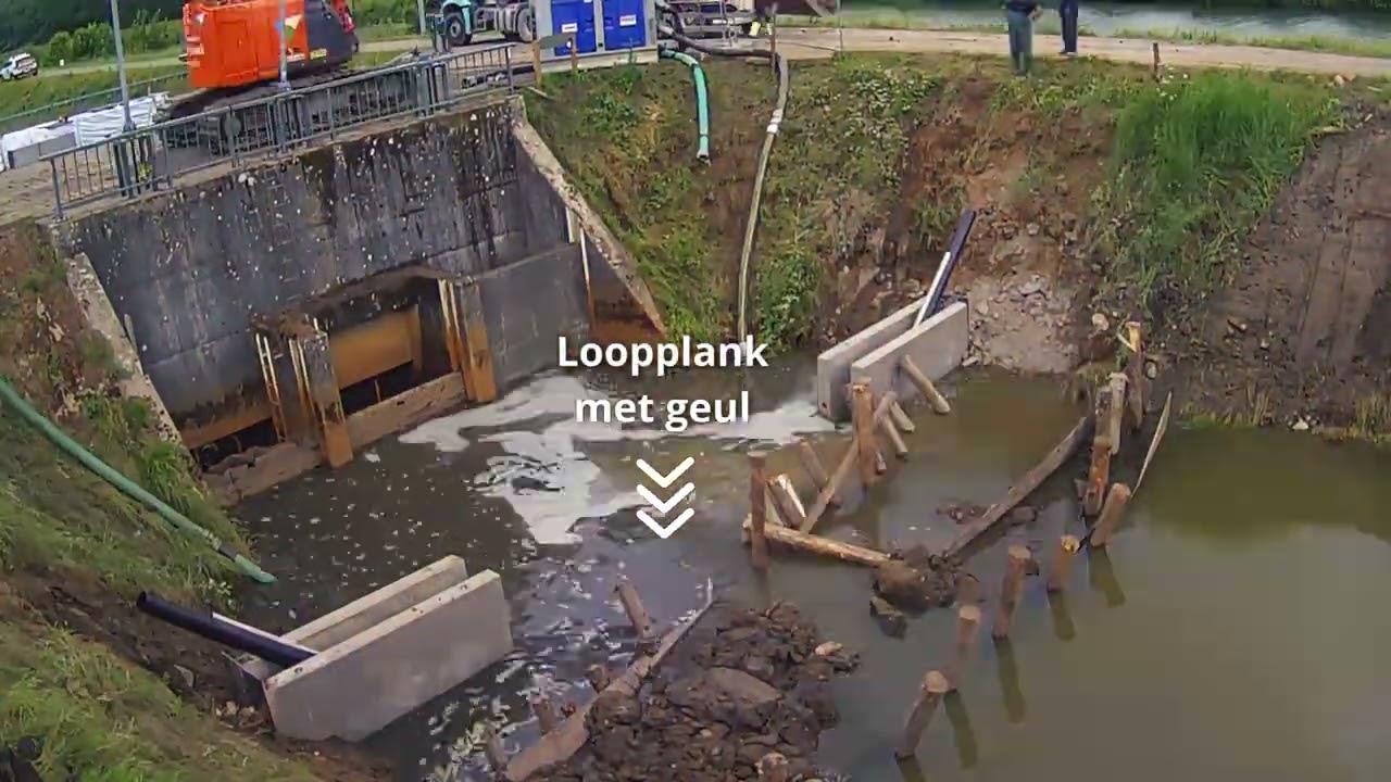 Installatie krabbenval op de Bollaak