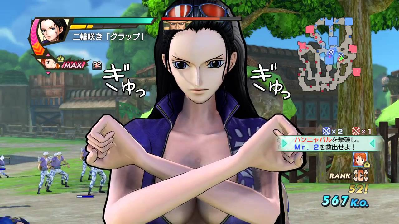 ワンピース海賊無双3 ニコ・ロビン  グラップ集/ One Piece Pirate Warriors 3 Nico Robin Grab #1