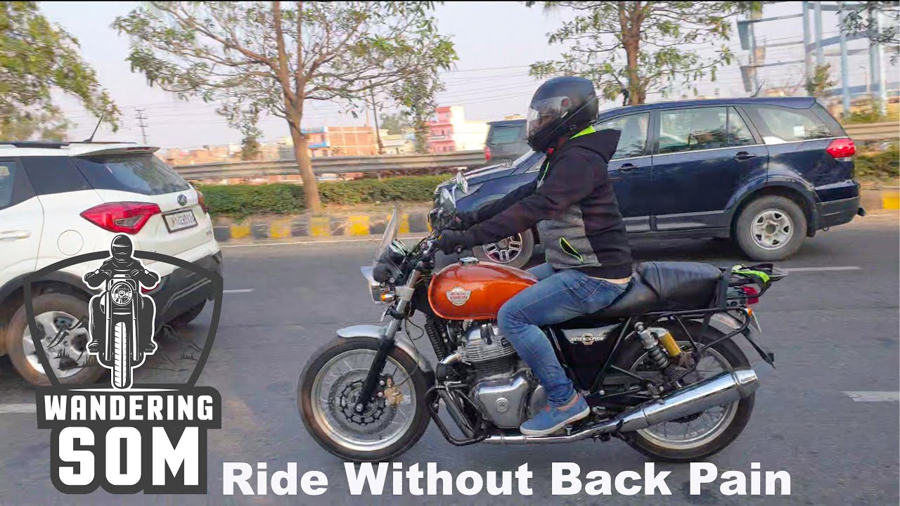 How To Ride Without Back Pain | Interceptor Seat Modification | Back Pain While Riding Motorcycle