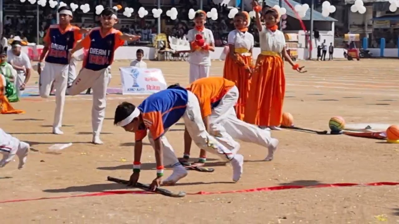 Prize winning performance at Republic Day Cele, Gandhi Maidan,Itarsi,MP. by Rainbow  Hr Sec School