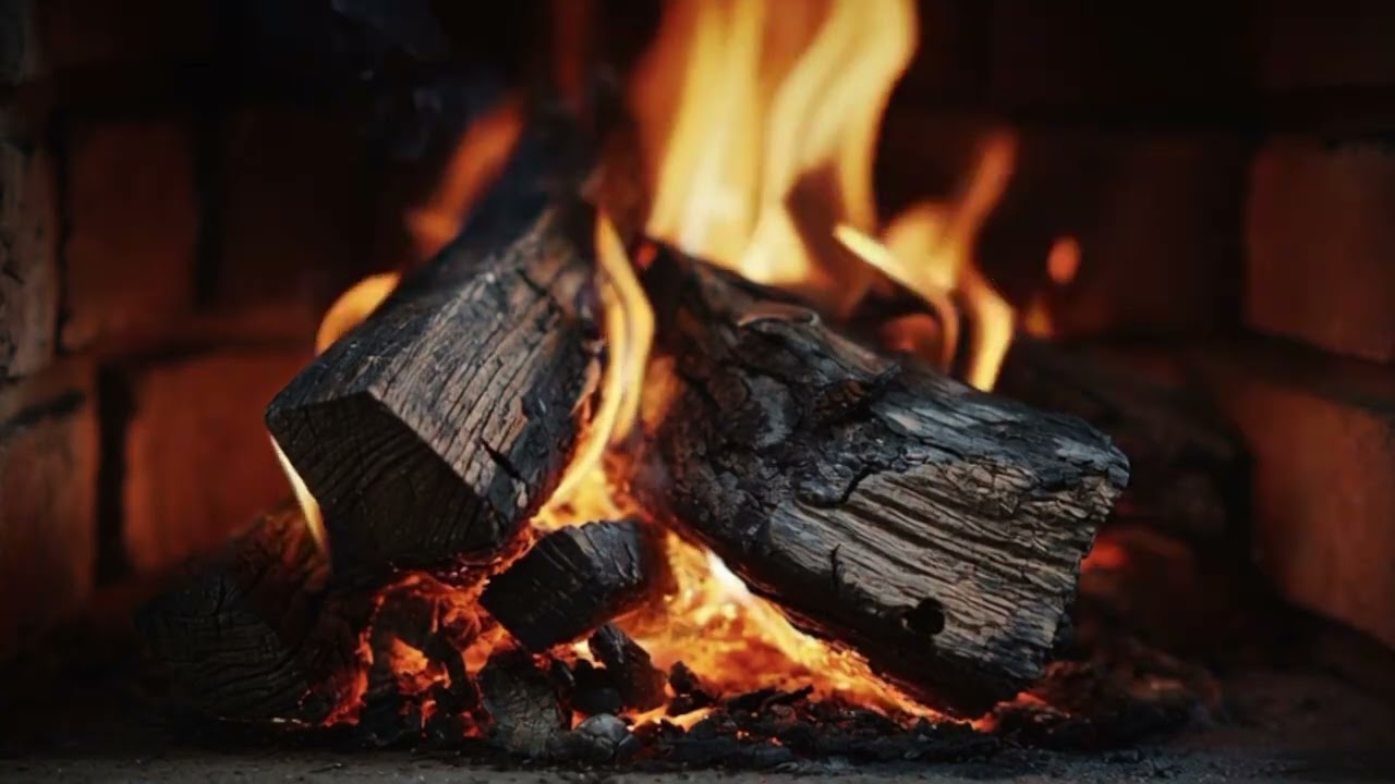 Fireplace Burning for 3 Hours 🔥