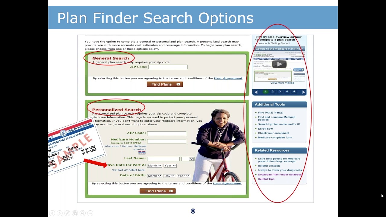 Medicare Plan Finder Instructions