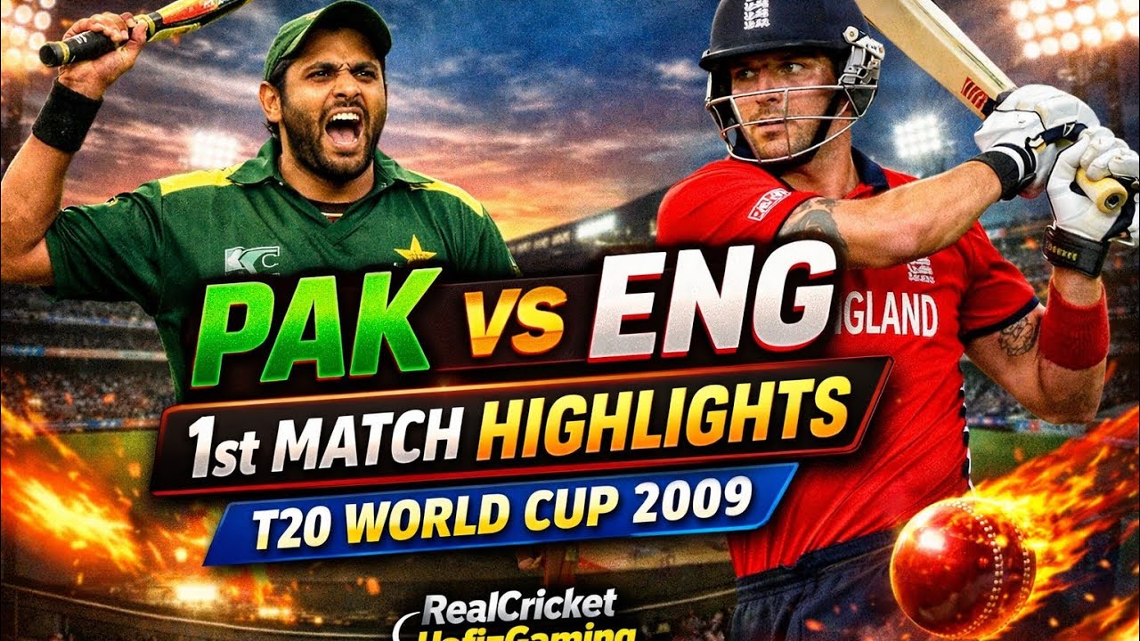 Pakistan vs England 1st Match Highlights | T20 World Cup 2009 | RealCricket HafizGaming