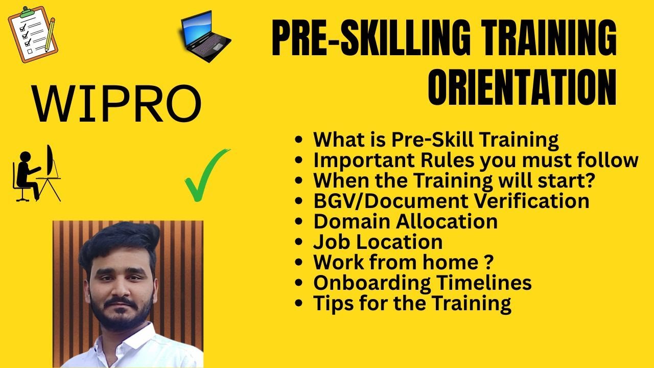 Wipro Pre Skill Training 2025 | Orientation Rules, Domain, Laptop, Onboarding Process Explained