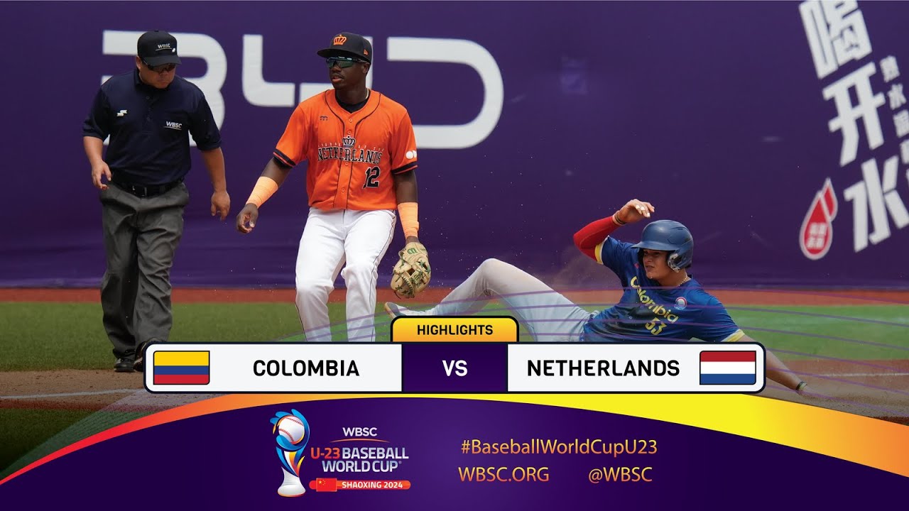 HIGHLIGHTS – Game 43 – Colombia vs. Netherlands – WBSC U-23 Baseball World Cup 2024