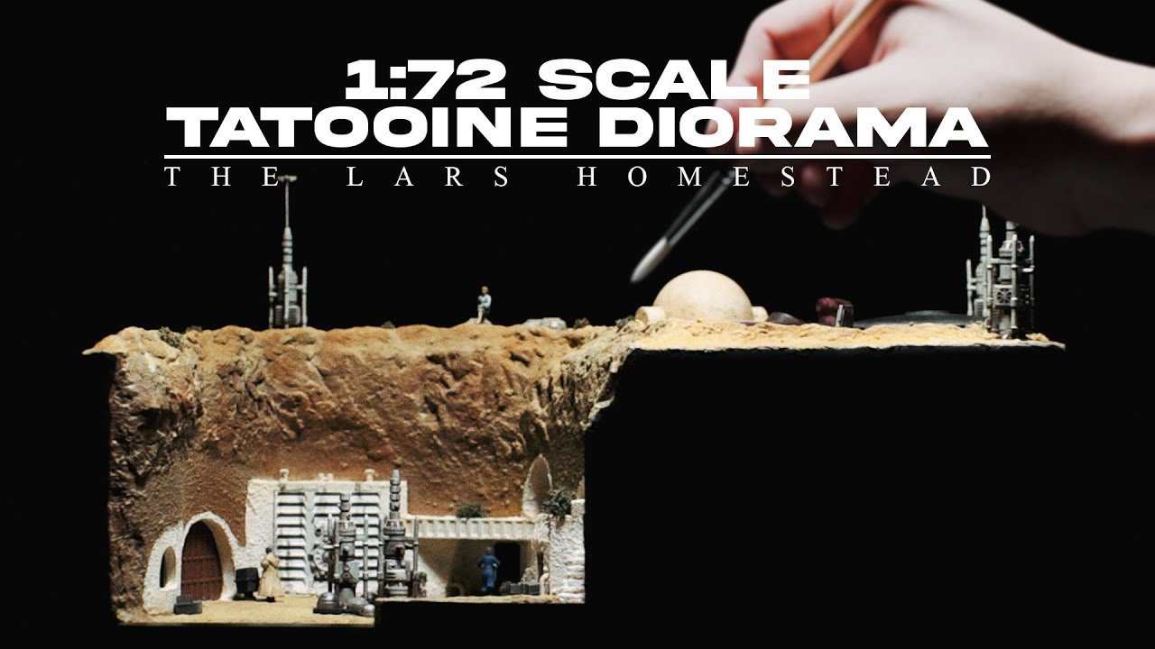 Building Tiny Tatooine! (1:72 Scale Lars Homestead/ Luke Skywalker’s Home Diorama)