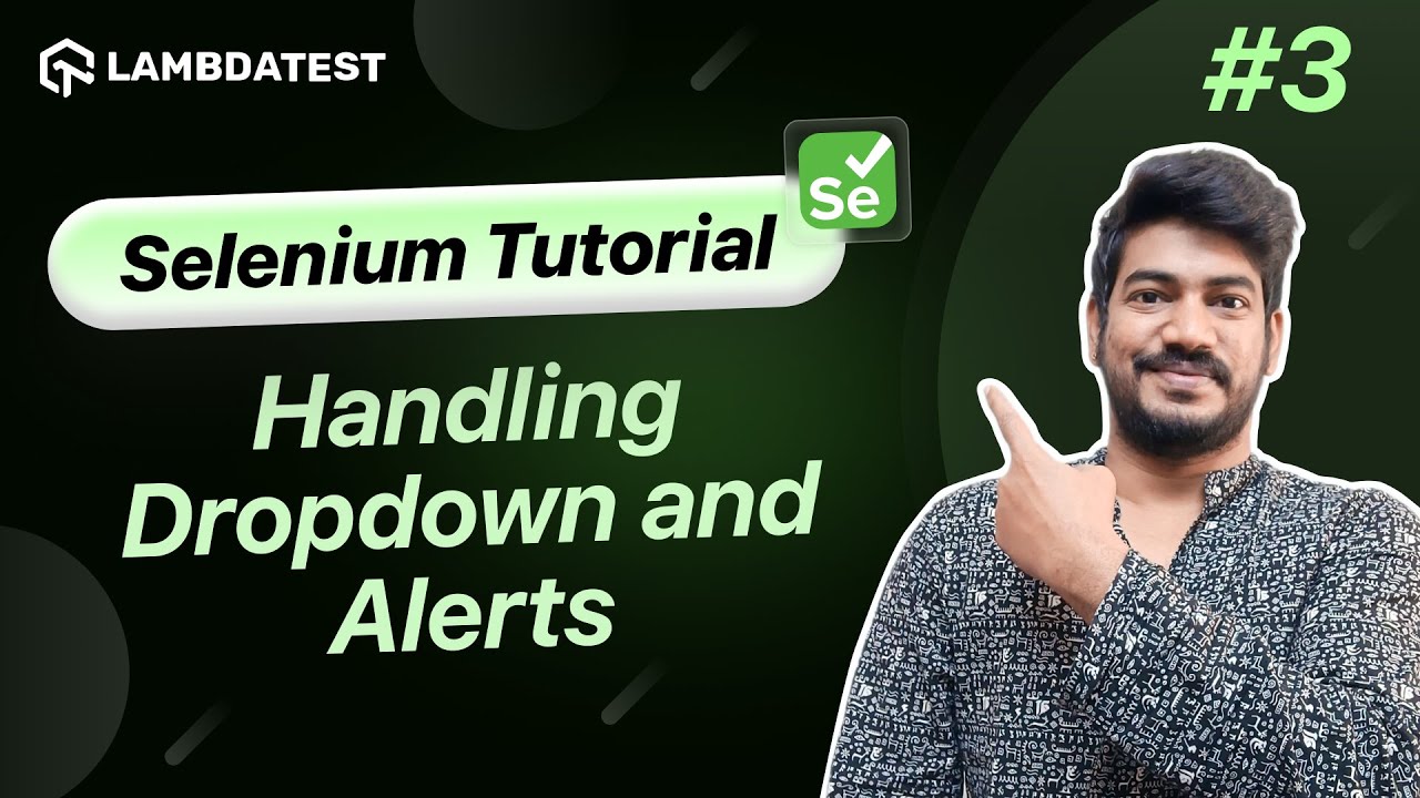 How To Handle Dropdown And Alerts In Selenium❓| Selenium WebDriver Tutorial