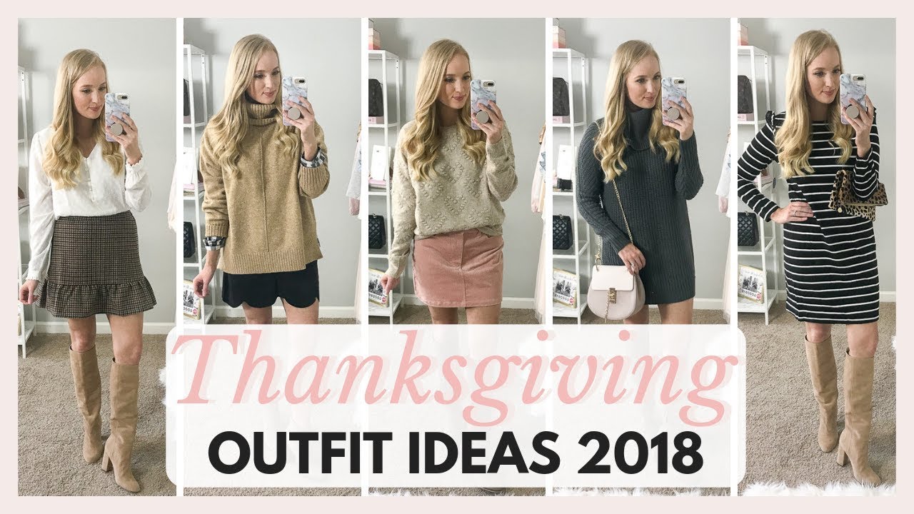 10 Thanksgiving Outfit Ideas 2018 | Thanksgiving Lookbook Fall Outfits 2018 | Amanda John