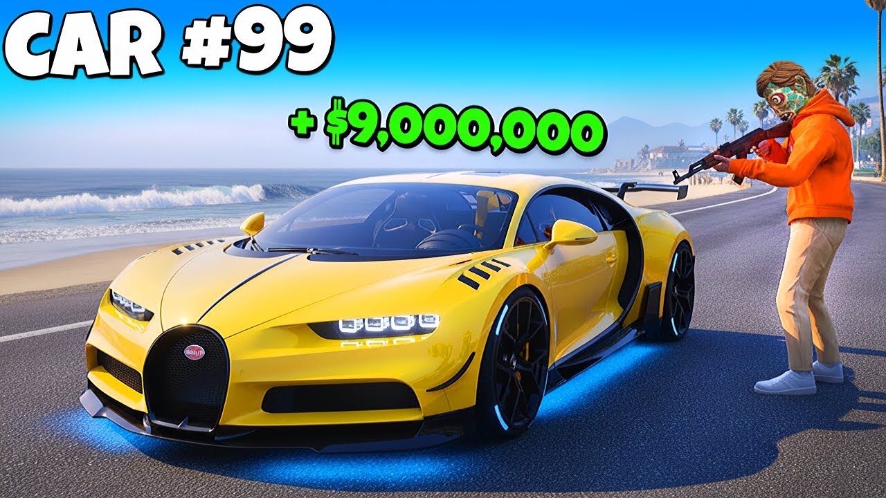 I Stole 100 Rarest Cars in 100 Hours!