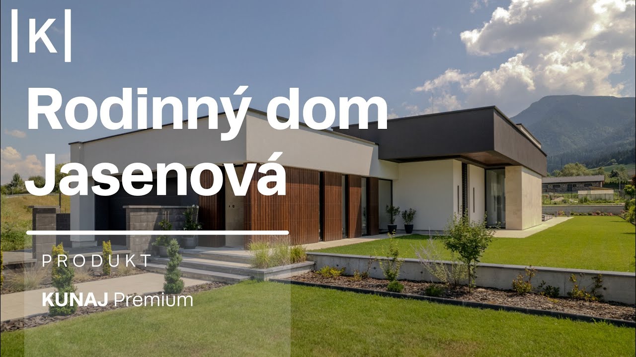 Okná KUNAJ Vision a KUNAJ Premium na rodinnom dome v Jasenovej