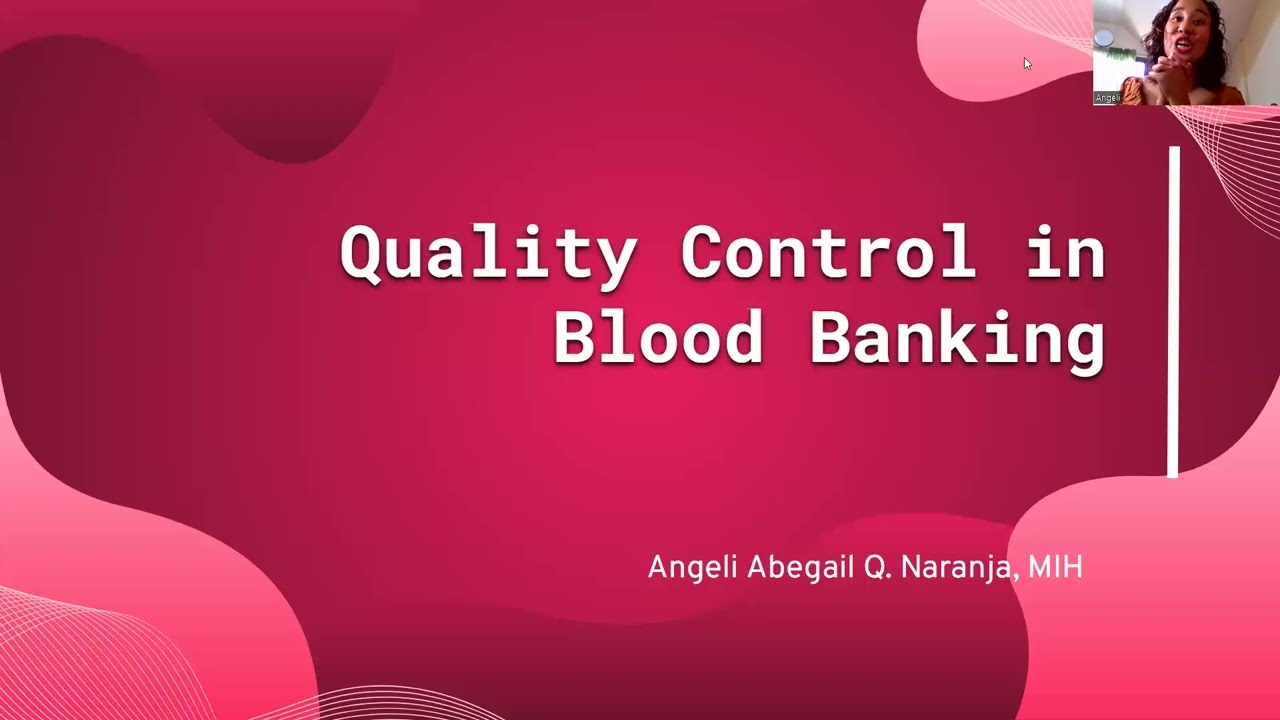 Quality Control in blood banking