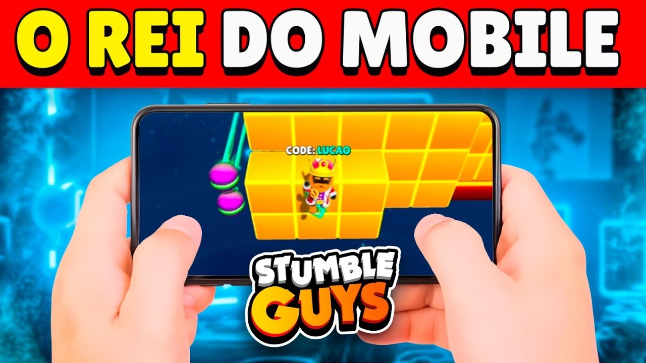O REI DO MOBILE - ZERAMOS O BLOCKDASH LENDÁRIO SÓ FAZENDO NDK NO STUMBLE GUYS!