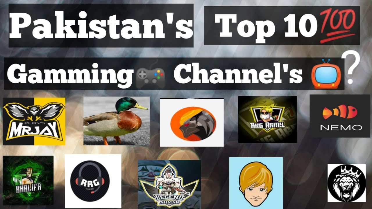 Top 10  Pakistan's  Gamming  Youtube channel's ( Gammers  ) 2021.... Pakistani Gaming Community 2021