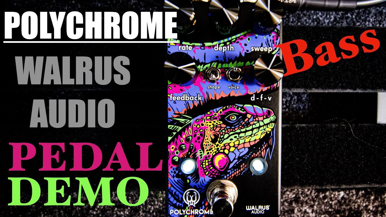 Effect Pedal Demo BASS: Polychrome Walrus Audio Analog Flanger - Effect Pedal Playthrough With Text