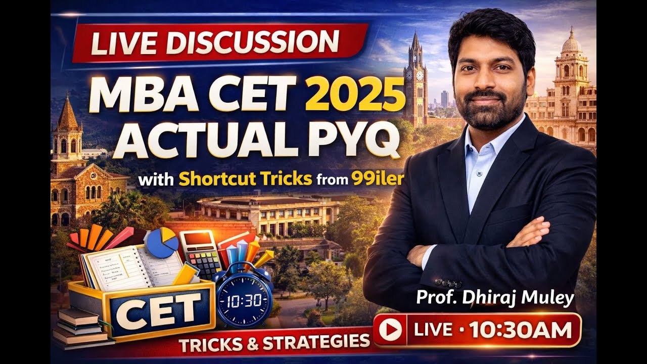 MBA CET 2025 PYQ Detailed solution BY Dhiraj SIR