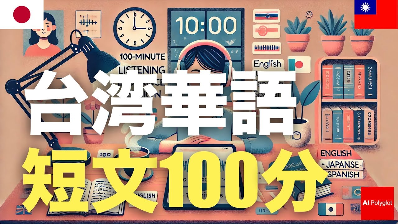 台湾華語短文100分 | 聞き流し | ピンイン付き | 第二外国語 | 音声学習 | リスニング練習