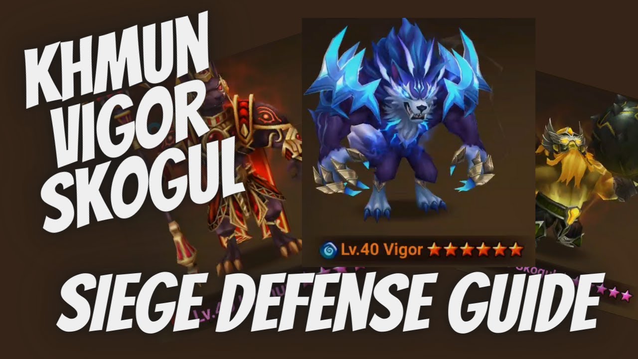 How You Should Build Khmun, Vigor, Skogul for Siege Defense - Summoners War