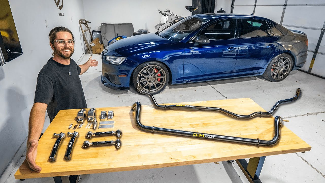 Audi S4 Sway Bar Kit Install, Handles Much Better!