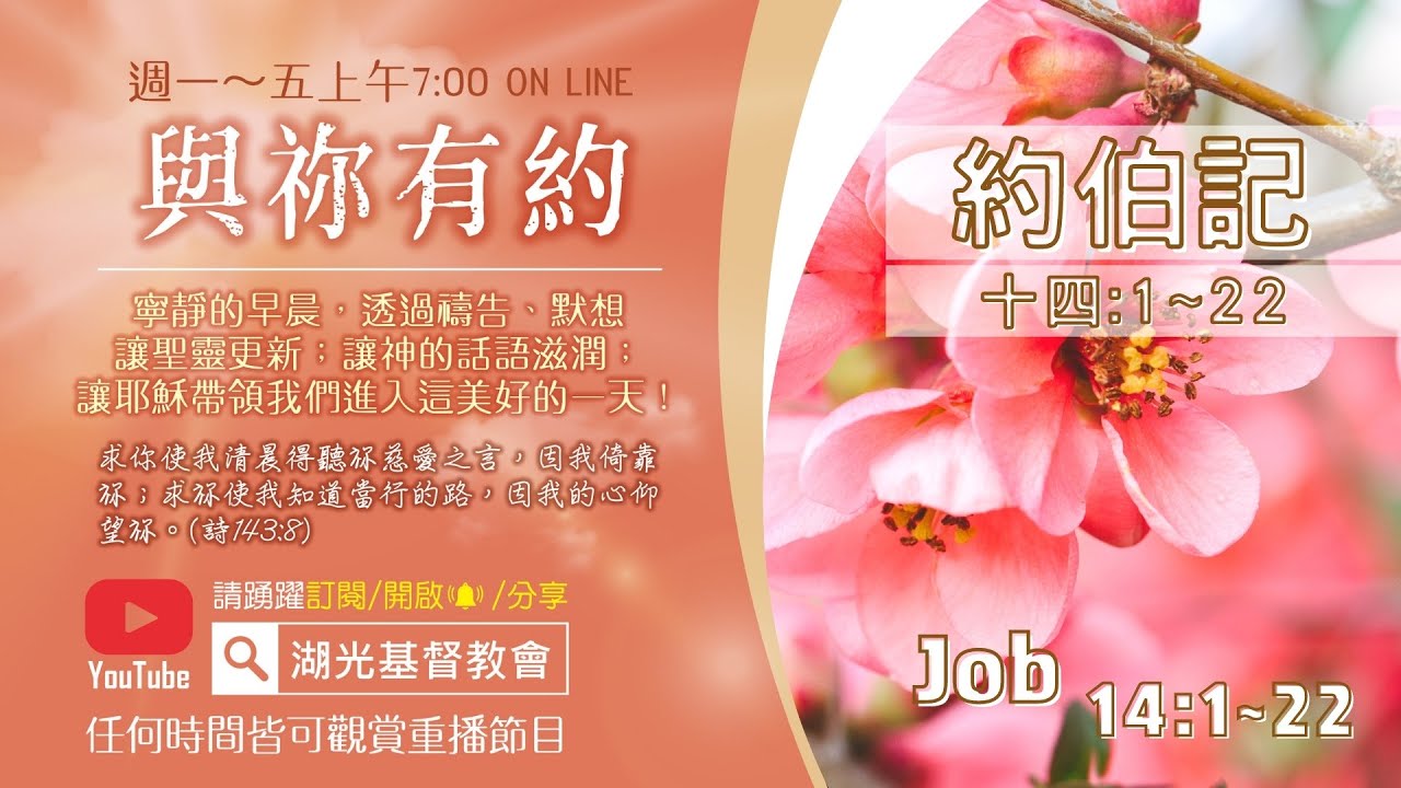 與祢有約｜20220216｜約伯記 第十四章