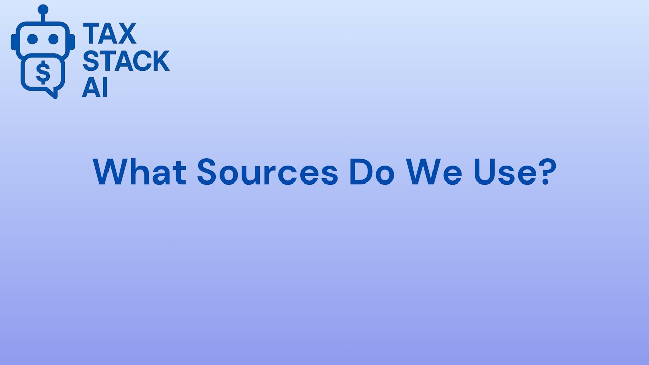 Understanding Our Tax AI Assistant and Its Data Sources