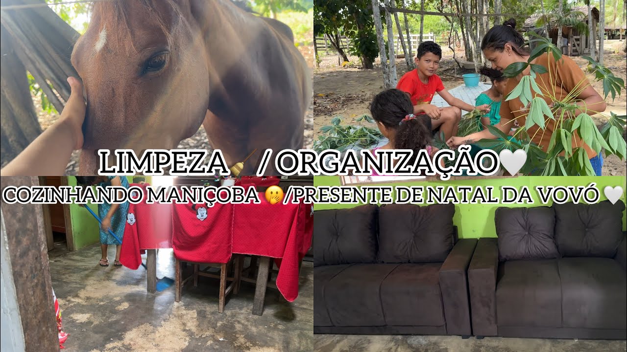 LIMPEZA 🧹/ ORGANIZAÇÃO 🤍/ COZINHANDO MANIÇOBA 🫢/ O PRESENTE DE NATAL DA VOVÓ ❤️Sara Cristina 