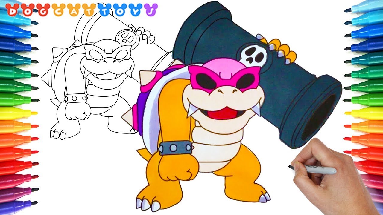 How to Draw Super Mario Bros. Coloring Pages, Roy Koopa #162 | Drawing Videos for Kids