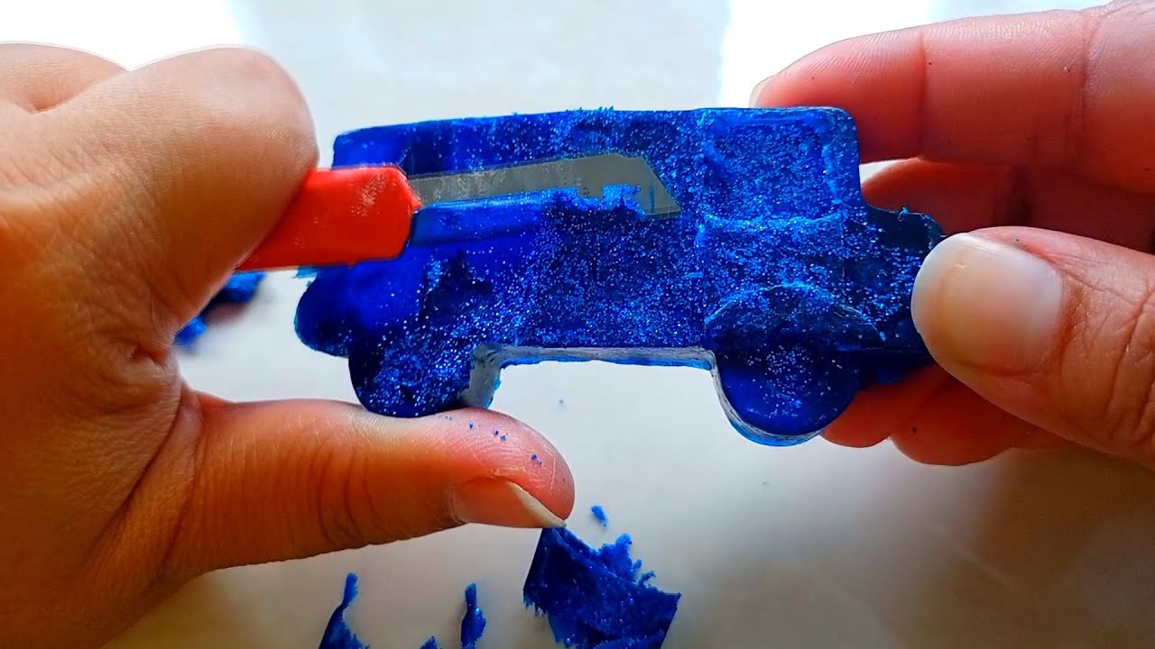 Very Satisfying Videos Dry soap cutting ASMR Relaxing soap crushing Soap ASMR no talking