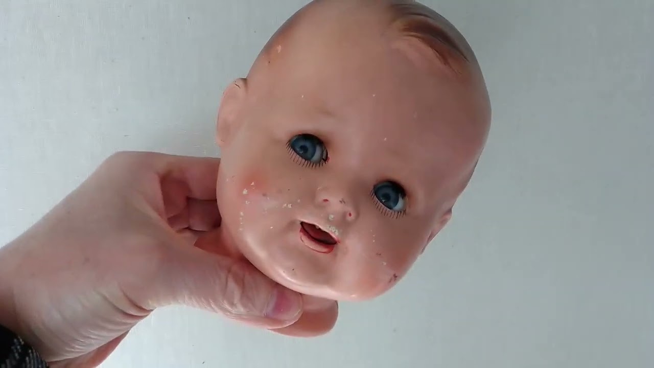 Antique Doll Head Bisque #1370/5 Rocker Eyes Doll Part Vintage Germany?