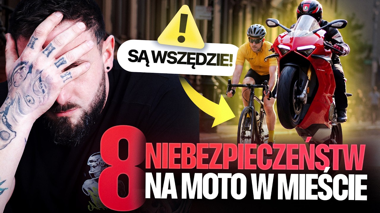 8 RZECZY, na które MUSISZ UWAŻAĆ JEŻDŻĄC MOTOCYKLEM PO MIEŚCIE!