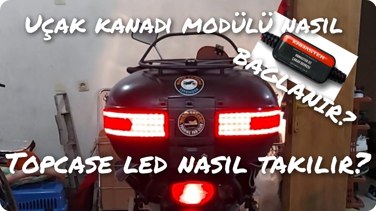TOPCASE LED & KN MASTERD2 UÇAK KANADI UYGULAMASI TOPCASE LED & KN MASTERD2 AIRCRAFT WING APPLICATION