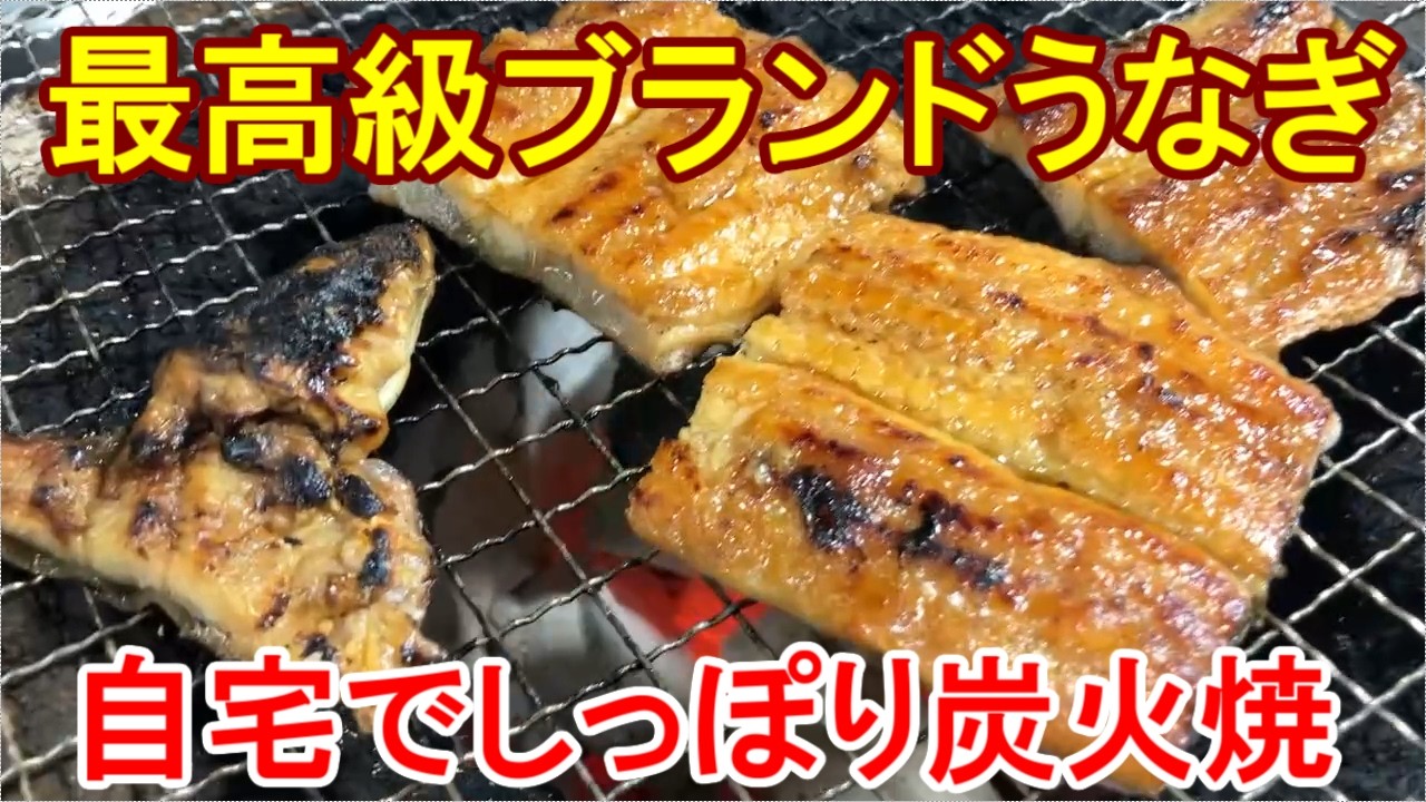 最高級！！国産ブランドうなぎを、孤独に炭火焼きしてみた。