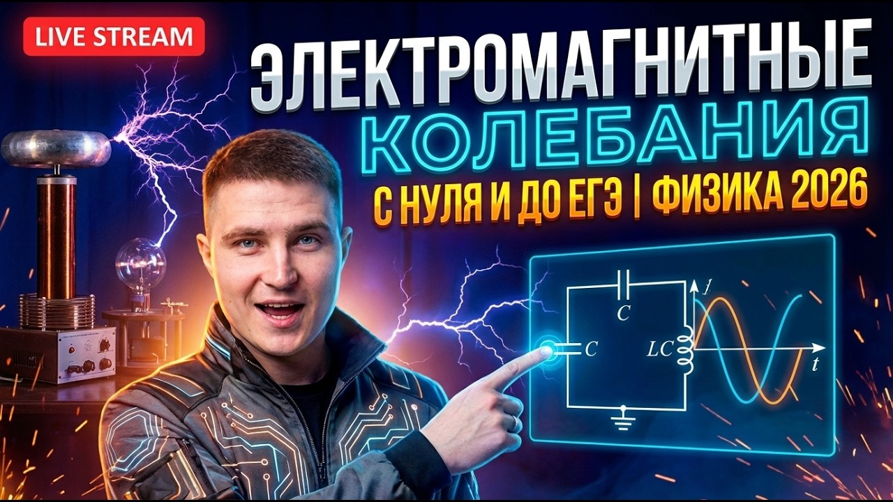 ВСЯ теория по Электромагнитным колебания с нуля и до ЕГЭ | Физика 2026