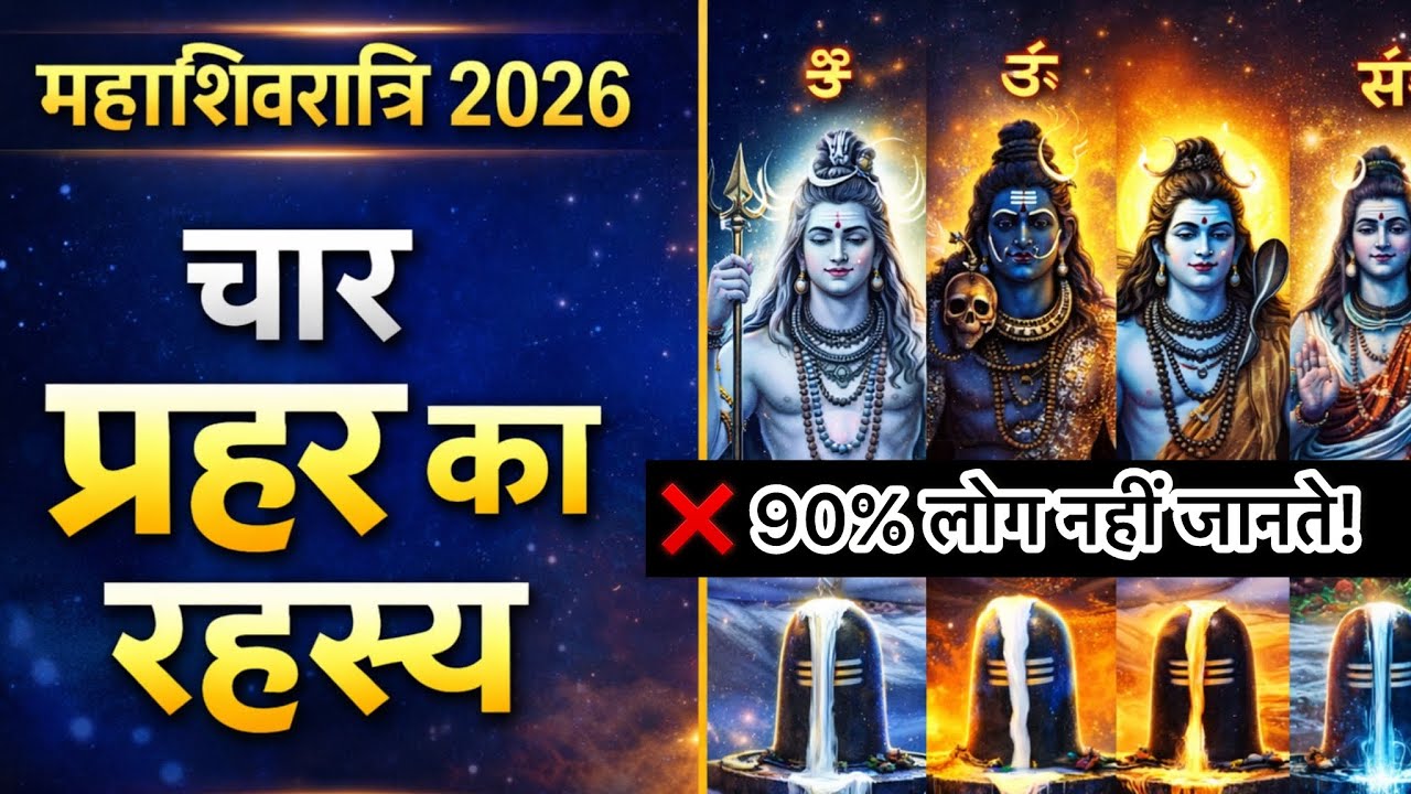 महाशिवरात्रि की असली साधना 🔱 चार प्रहर का रहस्य जो सब नहीं जानते!#viralvideo #mahashivratri#2026 