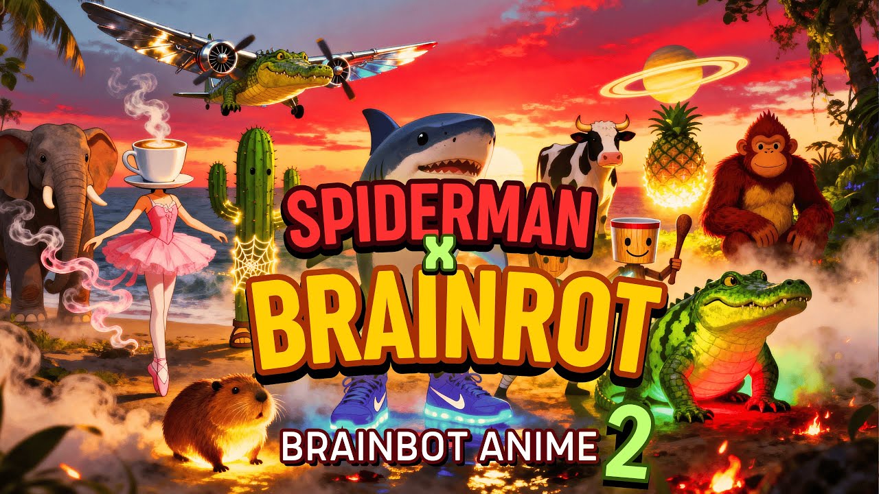 brainbot - Brainrot x Spiderman x Anime Opening Song - Part 2 (Official Music Video)