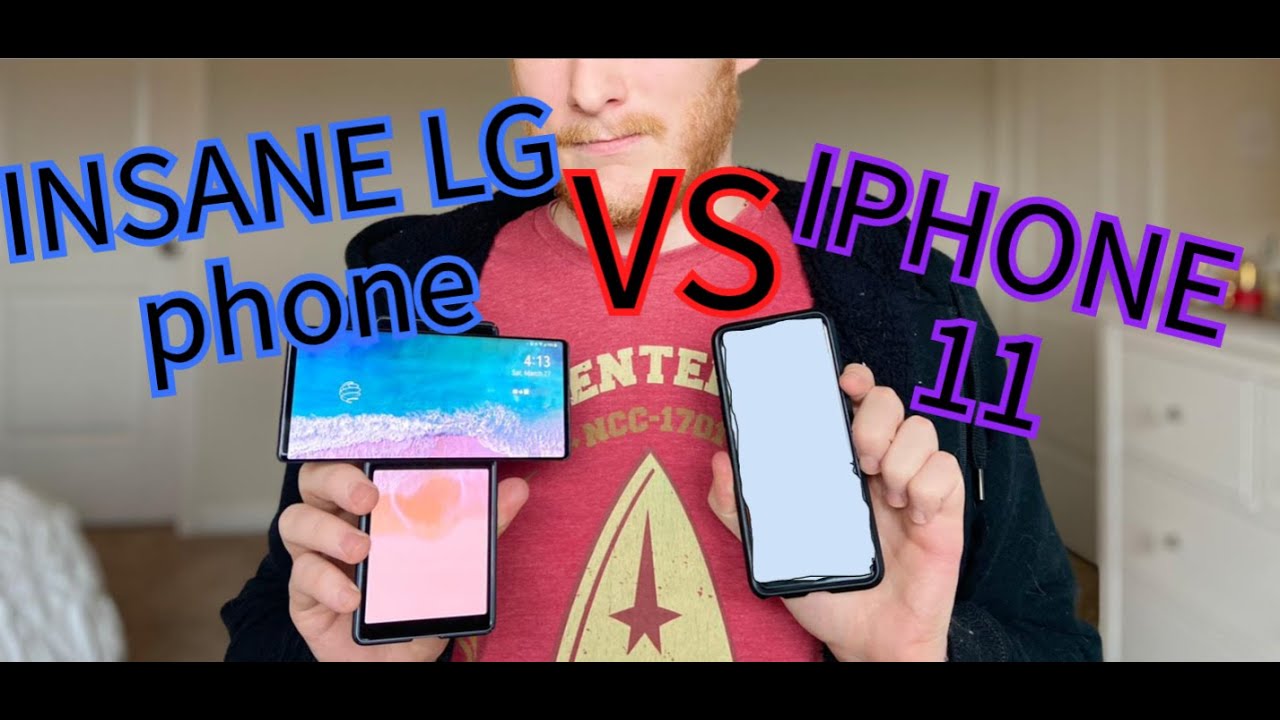 Comparing this INSANE LG Android phone to an Iphone 11 (LG WING Swivel and LG G7)