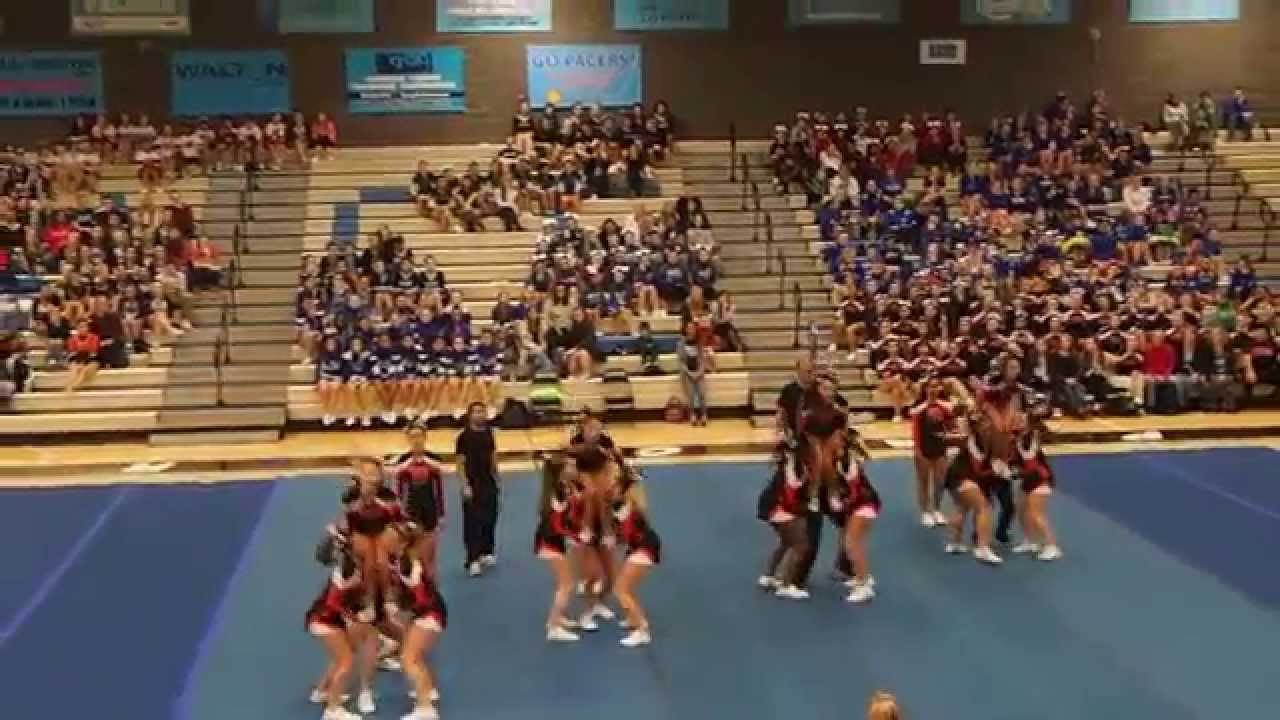 Beaverton Varsity Cheer takes 1st place in co-ed at 2015 Pacer Invitational