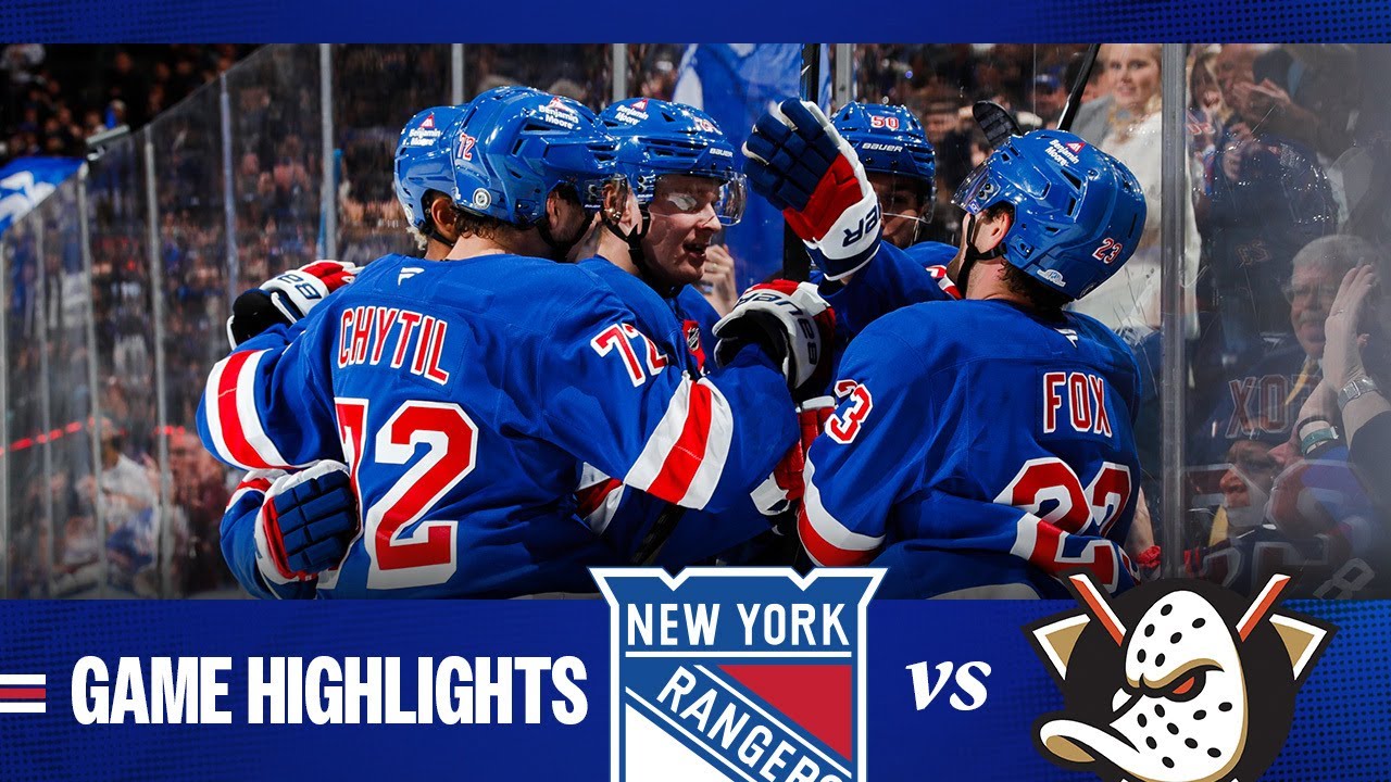 GAME HIGHLIGHTS | 2024-25: New York Rangers vs Anaheim Ducks (10/26/24)