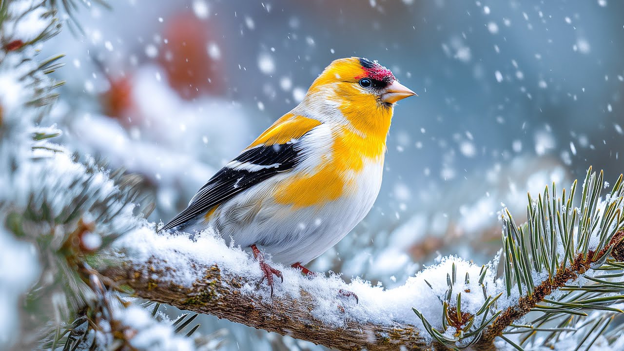 Snow Bird Piano Music ❄️🎹 – Relaxing Birds for Deep Sleep, Stress Relief & Healing