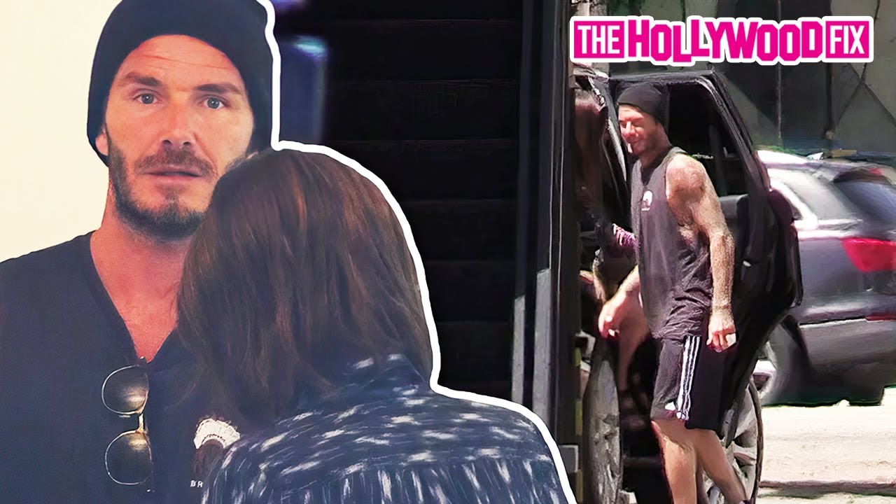 David & Victoria Beckham Take Kids Harper & Cruz Out Shopping For New Clothes At BonBon In WeHo, CA